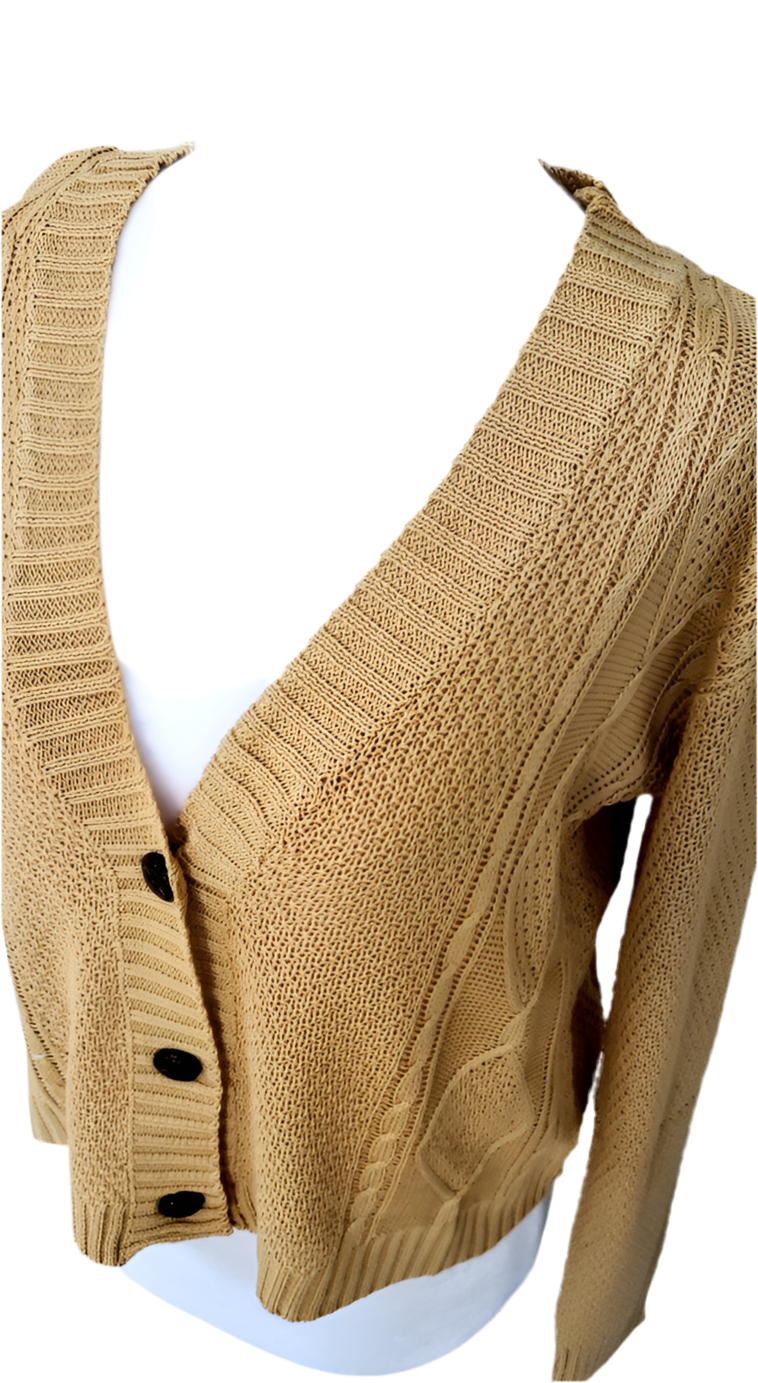 Cable-Knit Cardigan