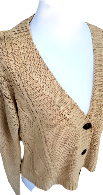 Cable-Knit Cardigan